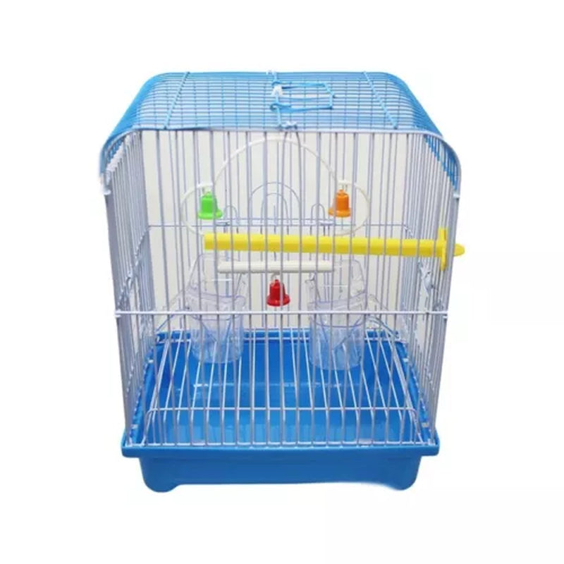 Small Birds Cage for Budgie Finch Canary Parakeet Indoor Iron Metal Cage 22X27Cm