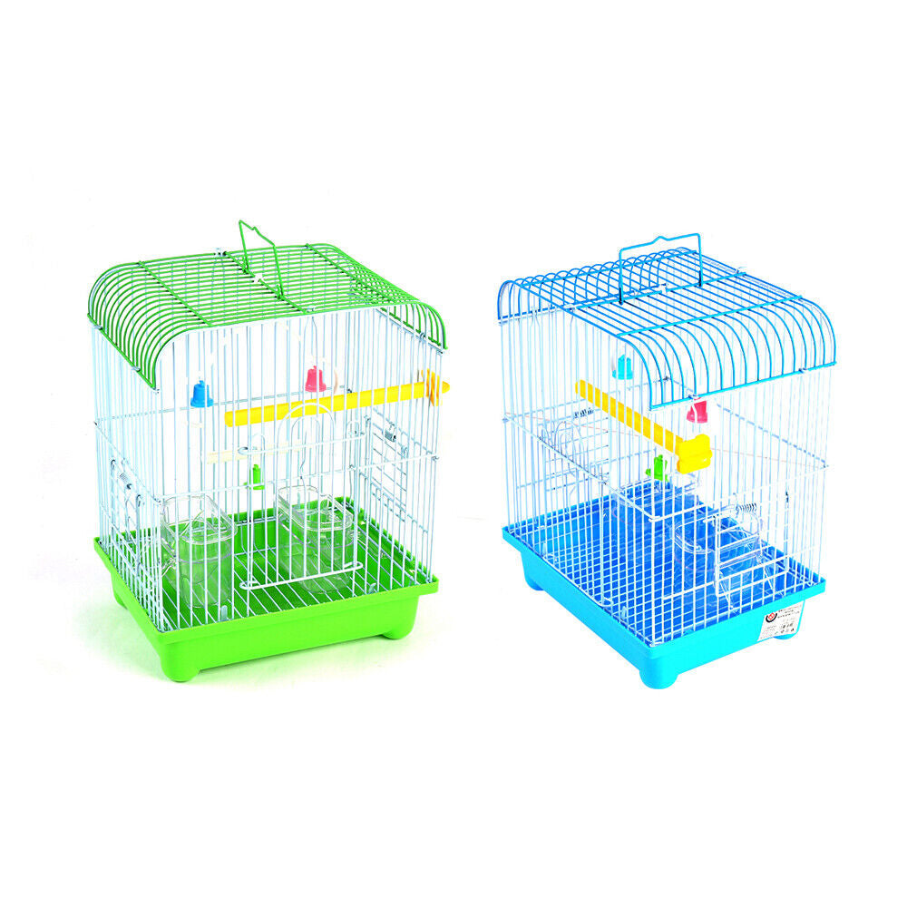 Small Birds Cage for Budgie Finch Canary Parakeet Indoor Iron Metal Cage 22X27Cm