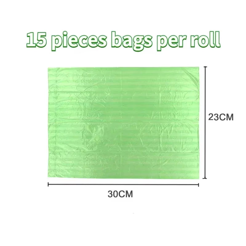 Dog poop bags in use showing strength and reliability for pet cleanup