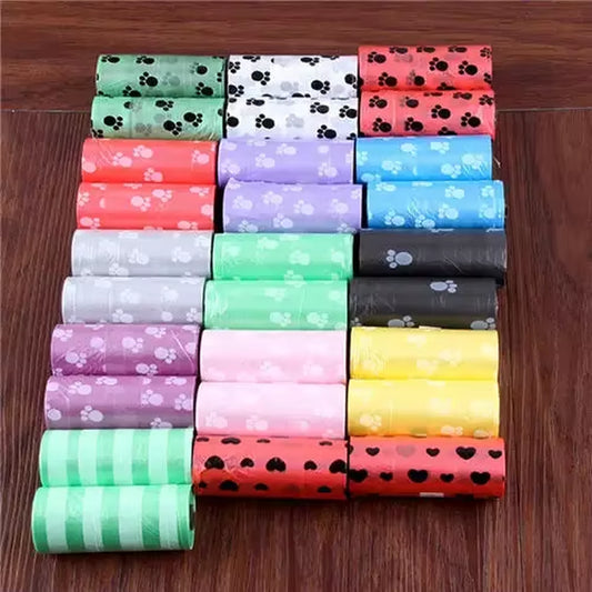 Dog waste bags showing leak-proof design and easy tear perforation