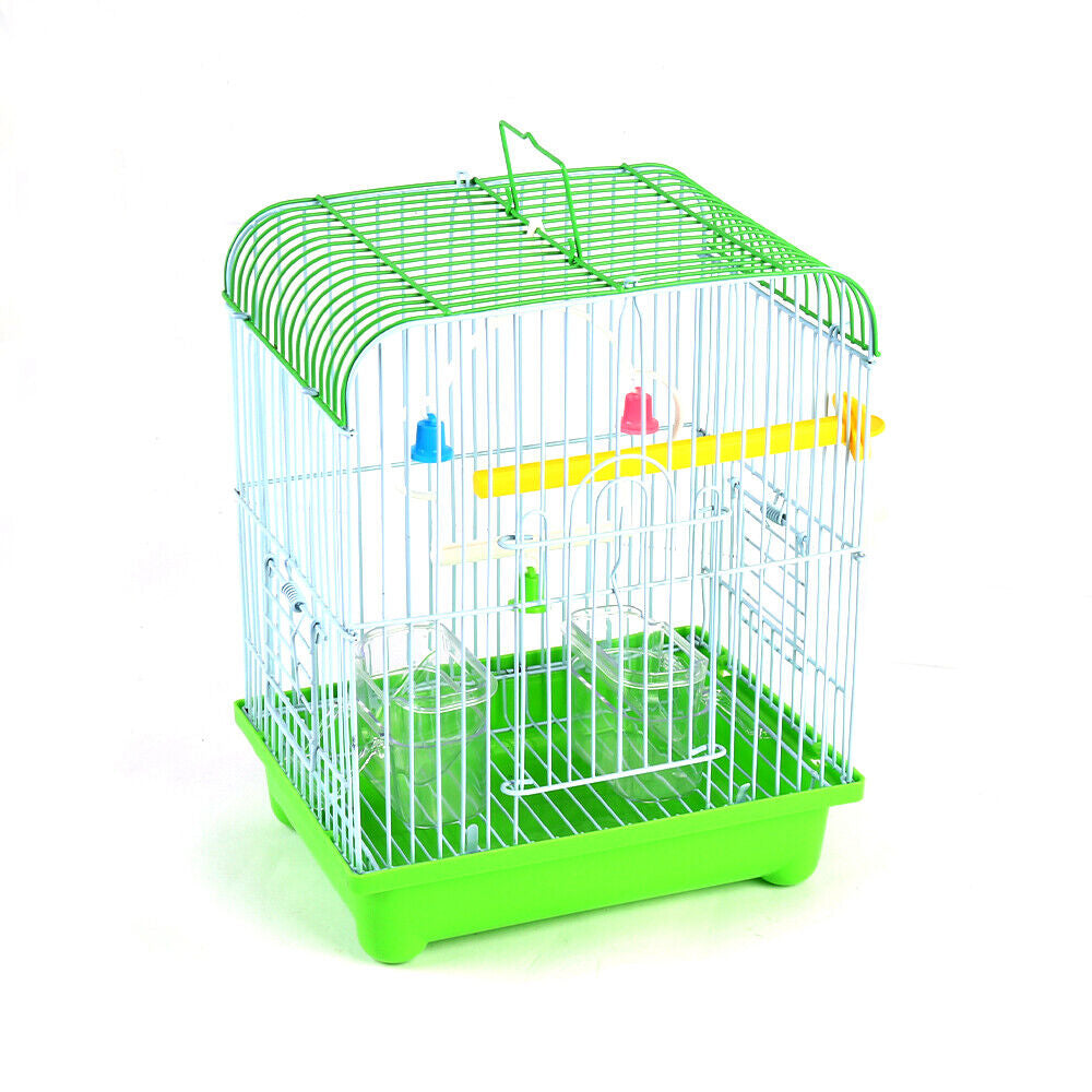 Small Birds Cage for Budgie Finch Canary Parakeet Indoor Iron Metal Cage 22X27Cm